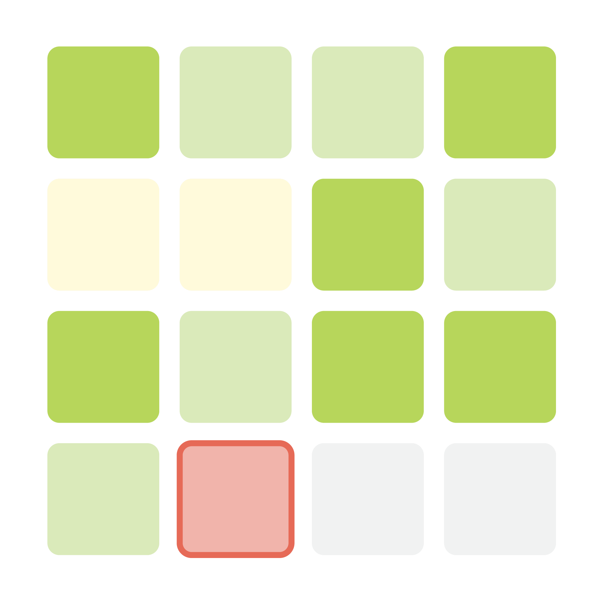 Year at a glance grid